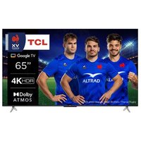 TV TCL LED 65P638 165 cm 4K UHD Google TV Metal noir