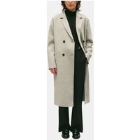 Manteau droit double-face mi-long Galanter en laine melangee