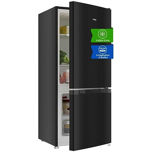 CHIQ réfrigérateur congélateur bas 117 litres, commande élec