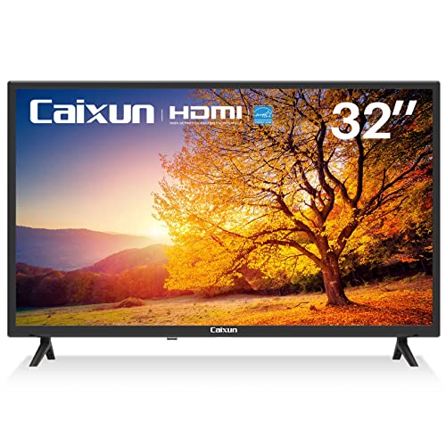 Caixun TV 32 Pouces, LED HD Téléviseur avec 3 HDMI et 2 USB,